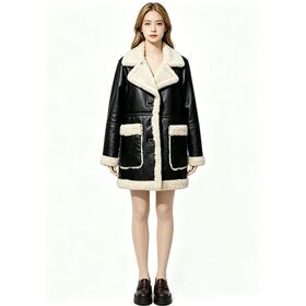 Wholesale High Quality Mid Loose Fit Women Eco Faux Fur Coat Luxury Fashion Ladies Shearing Jacket Winter Overcoat
