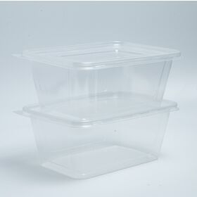 Eco-friendly OEM Disposable Rectangle Shape Plastic Box With Lid for Food Customized PP Plastic 550ml, 650ml, 750ml, 1000ml