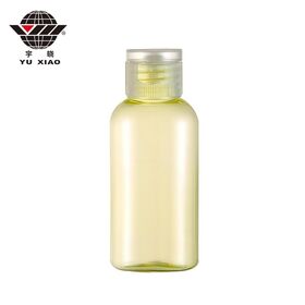 OEM claro vacío recargable viajes cosméticos squeeze champú loción corporal crema limpiador Flip Top Cap botella 50ml botellas de plástico