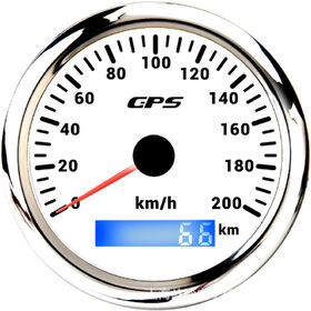 Universal Speedometer Gauge High Precision Readings Durable Sealed Construction Fits Most Marine and Vehicle Models
