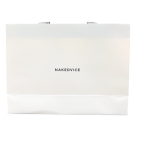 High Quality Custom Logo Printed White Paper Bag with Reinforced Handles for Medical and Beauty Business
