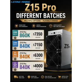 Wholesale Bitmain Antminer Z15 Pro 840K Equihash Miner for Zcash ZEN Mining