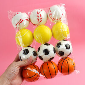 Vente en gros de fidgets promotionnels de 6 cm, balle de sport, ballon de football souple anti-stress