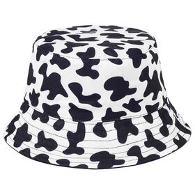 Wholesale Vintage black and white color Bucket Hat Unisex Lightweight Shiny Sun Outdoor Travel Daily fishing hat