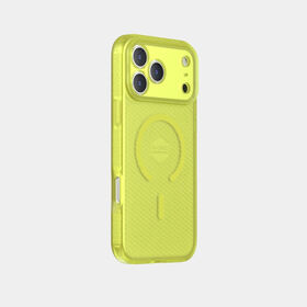 Coque X-ONE avec Hauteur de Chute 6M, Protection Anti-Choc à 360°, Jaune Transparent, Magnétique 3S pour iPhone 18 Pro / 17 Pro