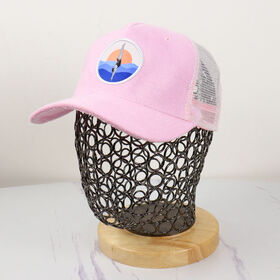 Custom Patch Embroidery logo Curved Brim Terry Cloth Trucker Hat
