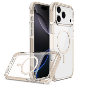 Desain Baru Anti-jatuh, Casing Pelindung TPU & PC Tahan Gores Tinggi untuk Seri iPhone 17 - Kuning