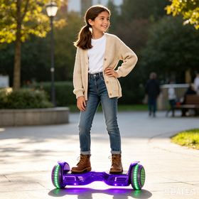 Popular Self-Balancing Hover Board Scooter, Electronic Mobility Hoverboard LED Wheels, Durable Electric Scooter for Outdoor Play