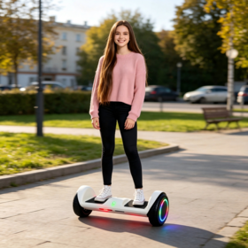 Factory Wholesale Smart Self-Balancing Hoverboard Certified Electric Scooter with Non-Slip Foot Pads for Teens Short-distance