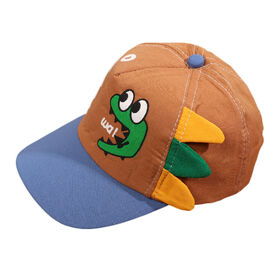 New Spring Autumn Kids Baseball Cap, Cartoon Dinosaur Pattern Boys Peaked Cap, Light Sun Shade Hat for Toddler Boys