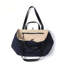 High Grade Double-sided Nylon Foldable Tote Bag, Fashion Casual Large Capacity Lightweight Waterproof Reversible Handbag