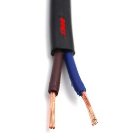 VDE H05VVH2-F Bare Copper Multicore Electric Cable 2 Core PVC Sheath Flat Cable