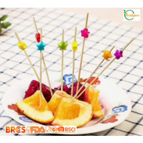 Eco Biodegradable Bamboo Food Picks | Utensilios desechables certificados FSC