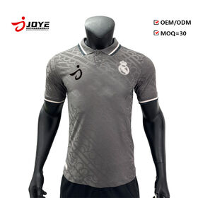 Jersey Sepak Bola Pria 100% Poliester Cetak Sublimasi Nyaman Cepat Kering Atletik Lengan Pendek