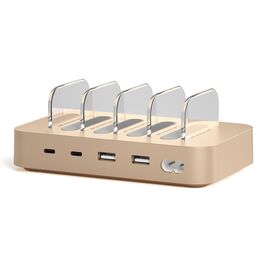 Wholesale public home office desktop electronic portable 4 in 1 cellphone smart usb charging station for multiple devices
