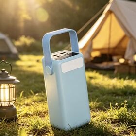 Customizable Power Bank with LED Lights New 60000mAh Power Station Week Long Outdoor Using