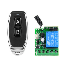 DC12V Wireless Remote Control Switch 10A Relay Receiver Long Range Anti-interference for Door Gate Light Smart Home Security