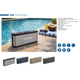 Los altavoces portátiles ultra finos, 10W ruidosamente y el sonido claro, IPX6 impermeabilizan el ODM portátil del OEM de la ayuda del altavoz del bluetooth