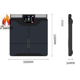 Flame Custom BMI 8 Electrodes Portable 180kg Capacity Body Fat Scale with WiFi and Sensor Technology for Bathroom Use