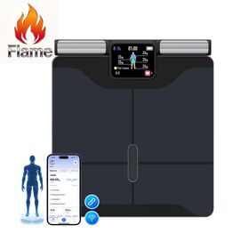 Flame for Bluetooth Office Body Fat Analyzer Smart Sensor Type Weighing Scale Health Monitoring Household Scales with WiFi
