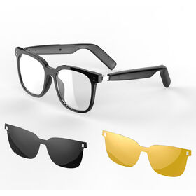 Bluetooth Smart Glasses SG19 Pro Anti-Blue Light Two Magnetic Lenses for Replace Bluetooth Sport Sunglasses Ultraviolet Proof