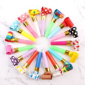Wholesale Football Games Whistle Dance Team Spirit Items Party Gifts Noisemakers Colorful Blowout Roll Whistle