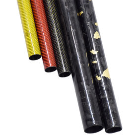 ODM Carbon Fiber Pipe Filament Wound High Strength 20mm 25mm 30mm 40mm OD 2mm 3mm Wall for Pressure Vessel Industrial Pipe Applica