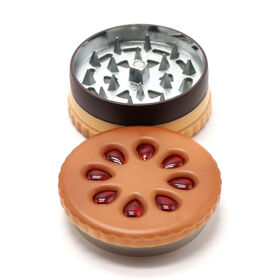 Novelty Biscuit Design Herb Grinder, Zinc Alloy Spice Grinder with Cute Food Shape