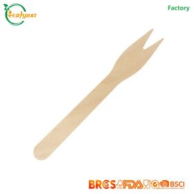 Fourchette en bois jetable 100% de fruit de FSC biodégradable