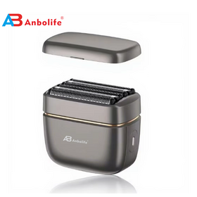 Anbolife Men's IPX7 Waterproof Vibrating Shaver 6 Blades USB/Type-C Rechargeable Lithium Battery 60-Minute Runtime Portable