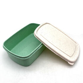 Wheat Straw BPA Free Kids School Snack Bento Storage Box Eco Lunch BoxWith Belt