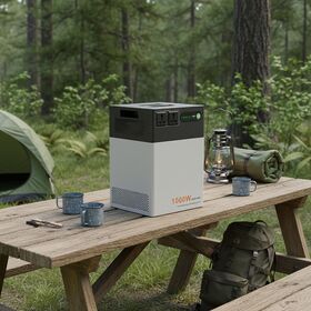Backup energy storage mobile off grid camping outdoor solar powered battery generator lifepo4 1200w portable power station