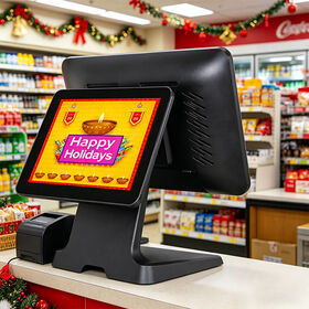 Machine de point de vente portable en gros, légère avec écran tactile et lecteur de carte. Support paiement sans contact pour les restaurants