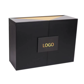 Vente chaude De Luxe D'or Cosmétique Boîte D'emballage En Carton Papier Thé Shopping Recycler Pliant Boîte Cadeau