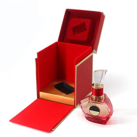 Prix bas Personnalisé Papier Carré Cosmétique Paquet En Carton Papier Bouteille De Parfum Emballage Cadeau Boîte
