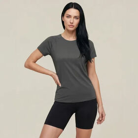 Camisetas de Gimnasio Personalizadas OEM de Alta Calidad, Tops de Secado Rápido Transpirables para Yoga y Fitness, Camiseta Deportiva Básica