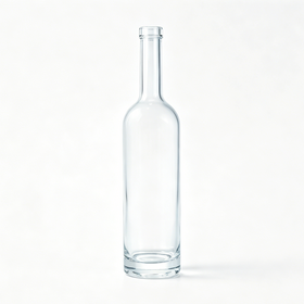 700ml Tall Straight Glass Bottle Customizable Liquor Container