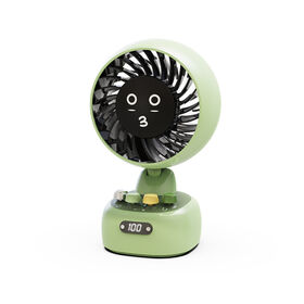 New Desk Fans for Bedroom with Light,Air Circulator Fans with Bracket, Oscillating Fan for Whole Room,Adjustable Speed,Quiet,fo...