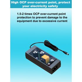 Adaptateur d'alimentation de bureau PFC 120W, port AC compatible C6/C8/C14, sortie double câble