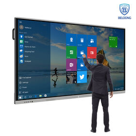 Manufacturer 65 75 85 Inch Smart Interactive Whiteboard with Mobile Bracket for Education