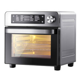 ANBOLIFE 2026 new arrival factory price customized logo Traspaerant glass window 14L big capacity air fryer oven for commercial