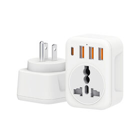 Hot Selling US Multi-Country Adapter Plug for Australian/European Standards 3 USB 1 Type C travel adapter plug