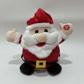 Mainan Plush Sinterklas Berputar & Bernyanyi Natal dengan Musik