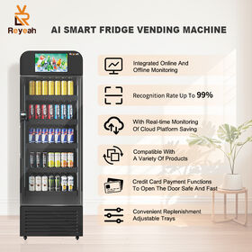 KI-gesteuerte intelligente Snack- und Getränkeautomat, großer Kühlschrank mit Cloud-basiertem Fernzugriff für Büros, Schulen, Fitnessstudios, Cafés