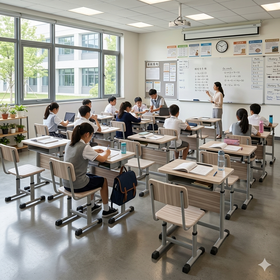 Competitive Price School Furniture, Durable School Desks and School Chair for Export