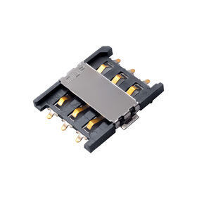 MUP-C7081 NANO SIM carte Connecteur 6P sim titulaire logement avec interrupteur pin pour téléphone mobile mpos vente chaude en Inde Turquie VN ÉMIRATS ARABES UNIS