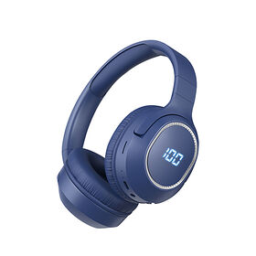 Auriculares Bluetooth al por mayor, batería digital mostrada en luz LED, auriculares Bluetooth para OEM al por mayor de alta calidad