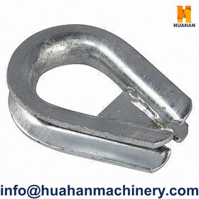 US Type Gusseted Heavy Duty Wire Rope Thimble, G414, Hot Dipped Galvanized