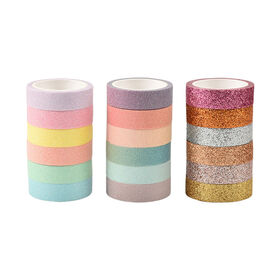 Ruban de papier Washi Macaron Gradient Glitter Scrapbook décoratif