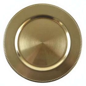 Solid Color Plastic Western Food Decoration Hotel Wedding Charger Plate